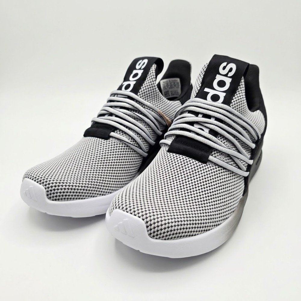 adidas Lite Racer Adapt 7.0 Mens Size 8 Slip On Shoes Cloudfoam White Black